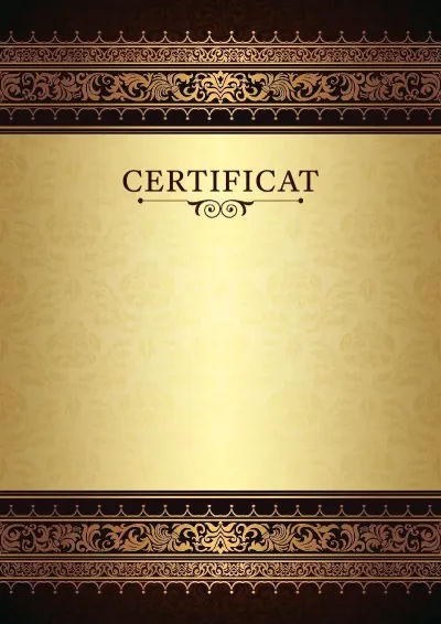 Șablon de certificat solemn 'Modele regale'