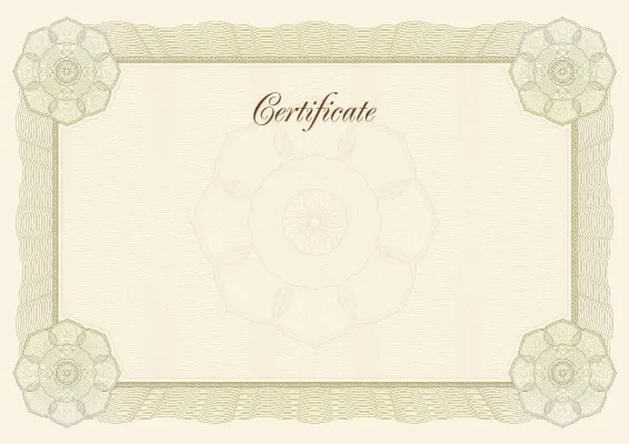 Classic Standard certificate template