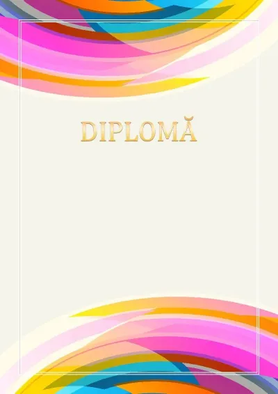 Șablon diplomă „Impuls”