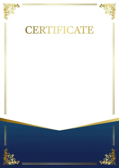 Formal Certificate Template «Pattern Charm»