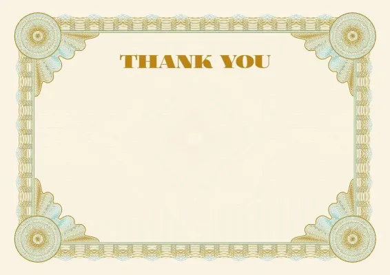 Formal letter of appreciation template «Etalon»