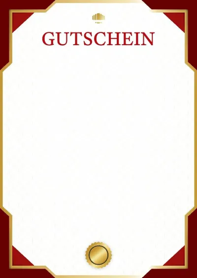 Шаблон Gutscheine «Деловой стандарт»