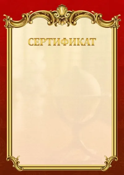 «Ампир» мектеп сертификатының үлгісі