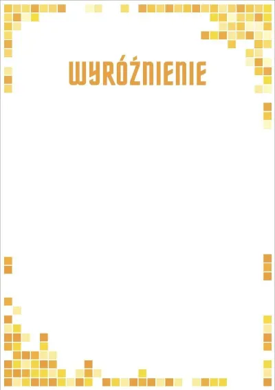 Szablon artystycznego wyróżnienia «Mozaika słońca»