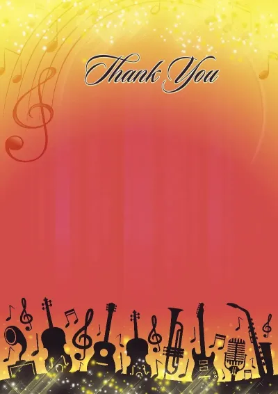 Musical Letter of Appreciation Template 'Vibrant Sound'