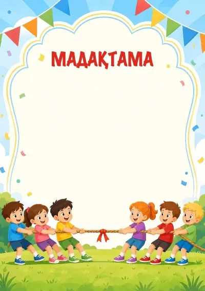 «Көңілді мәрелер» мадақтама үлгісі