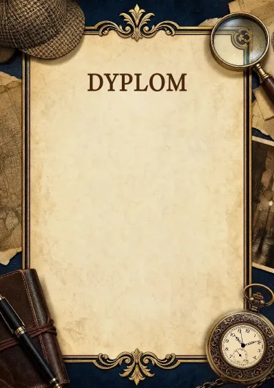 Szablon dyplomu „Tajemnice śledztwa”