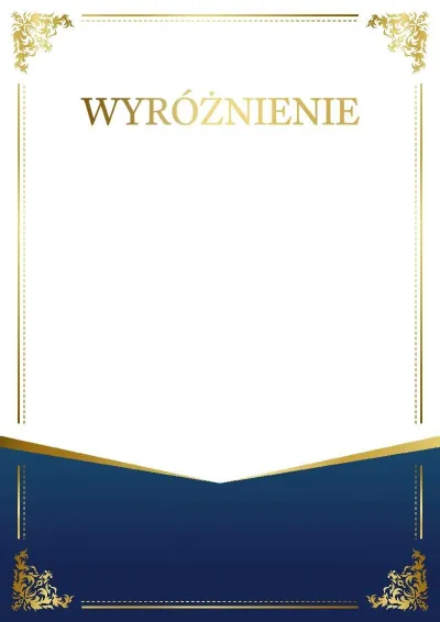 Szablon uroczystego wyróżnienia «Urok wzoru»