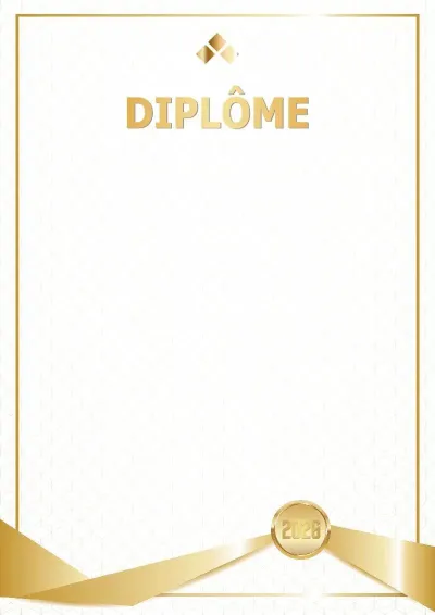 Modèle de diplôme « Leader de l'année »