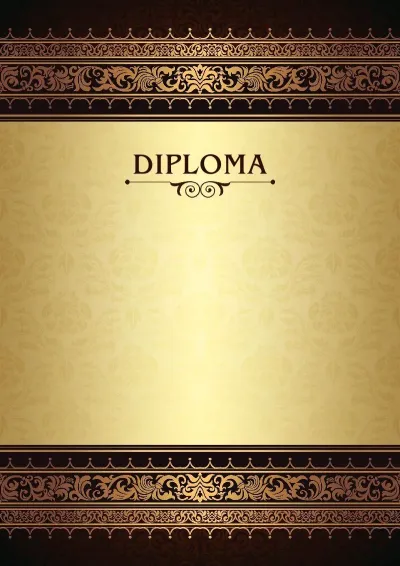 'Royal Patterns' Ceremonial Diploma Template