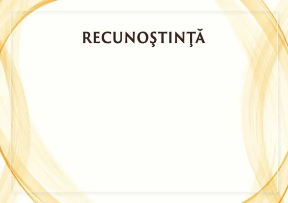 Șablon de mulțumire solemnă „Cortina solară”