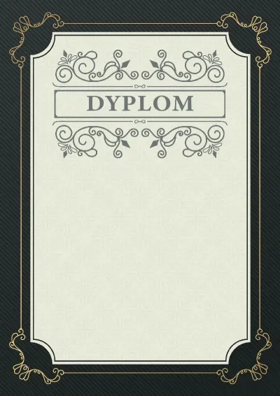 Szablon uroczystego dyplomu «Fuga»