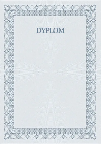 Szablon uroczystego dyplomu nr 5