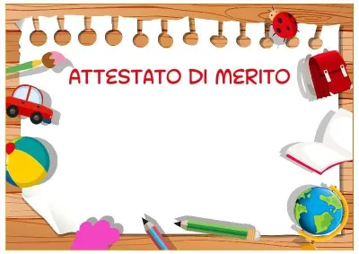 Modello di attestato per bambini «La mia scuola materna preferita!»