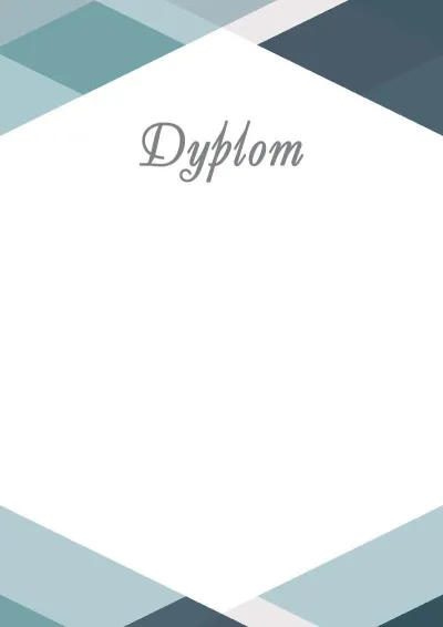 Szablon uroczystego dyplomu „Geometria stylu”