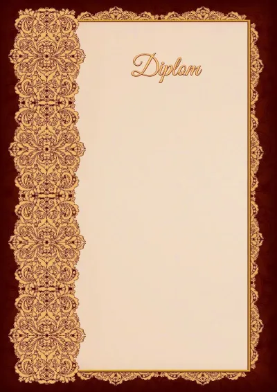 Künstlerische Diplom-Vorlage «Filigrane Klarheit»
