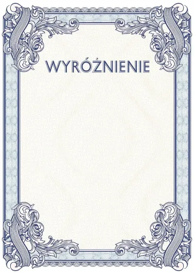 Szablon uroczystego wyróżnienia nr 4
