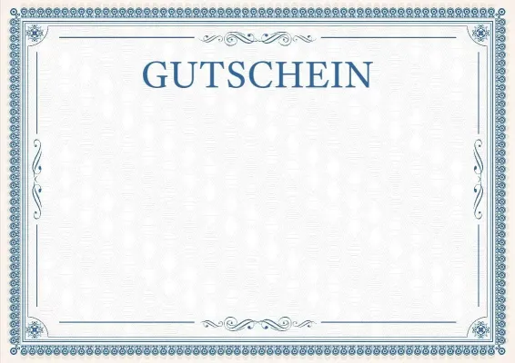 Vorlage für einen feierlichen Gutschein „Elegante Spitze“