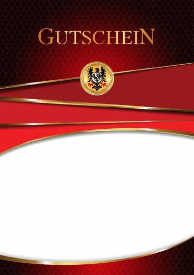 Wappen-Gutschein-Vorlage «Höhepunkt der Feierlichkeit»