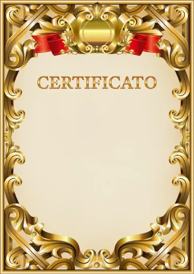 Modello di certificato ufficiale n. 8