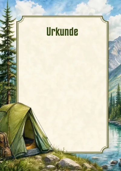 Urkunden-Vorlage „Gipfel der Meisterschaft“
