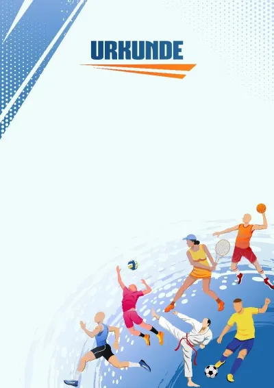 Sport-Urkundenvorlage «Bewegung ist Leben»