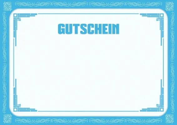 Feierliche Gutschein-Vorlage «Wintermorgen»