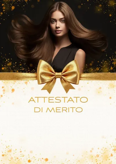 Modello artistico di attestato «Splendore Radioso»