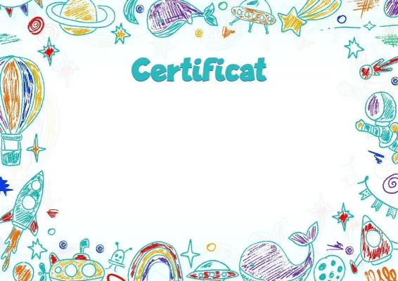 Șablon de certificat „Descoperitorul”
