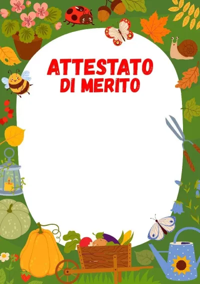 Modello di attestato «Raccolto del bosco»