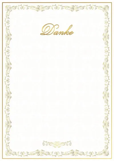 Feierliche Dankschreiben-Vorlage «Rondo»