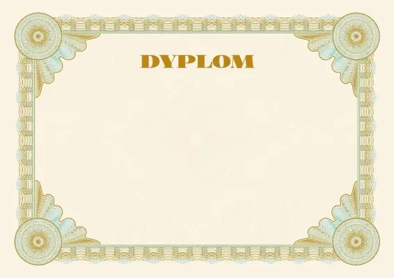 Szablon uroczystego dyplomu „Etalon”
