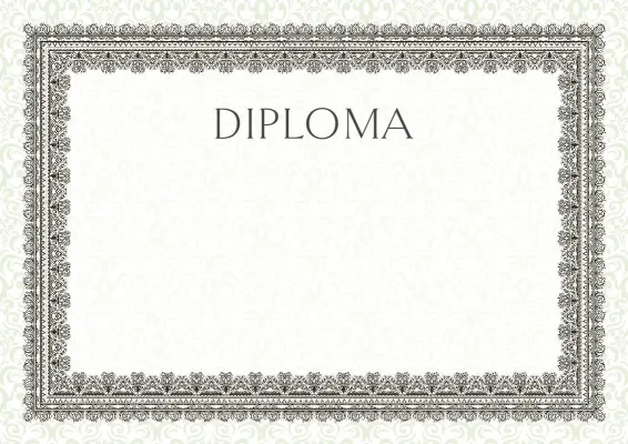 Formal Diploma Template 'Summer Etude'