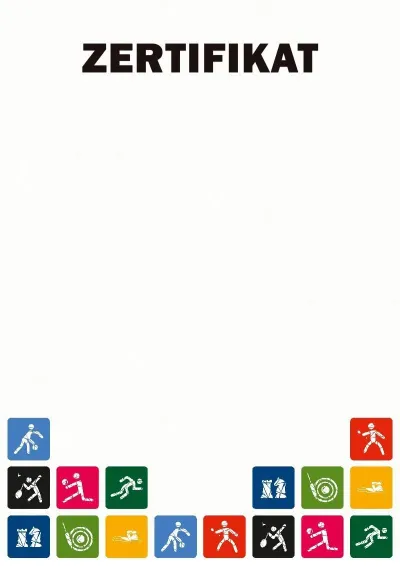 Sport-Zertifikat-Vorlage «Tag des Sports»