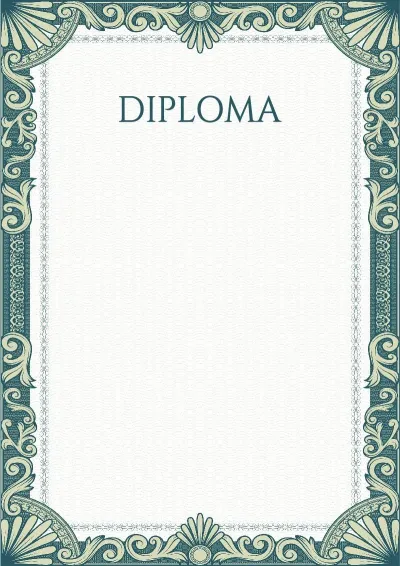 Modello di diploma artistico «Maniche Verdi»