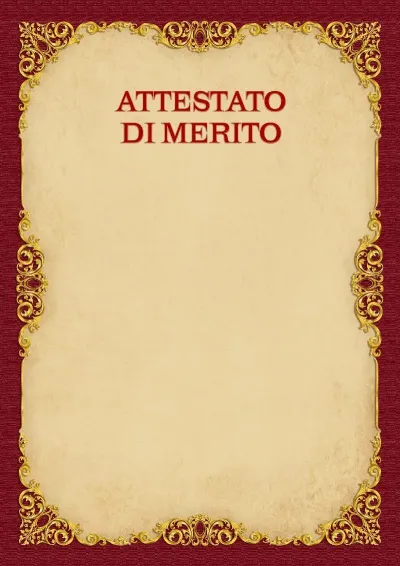 Modello di attestato «Oro vintage»