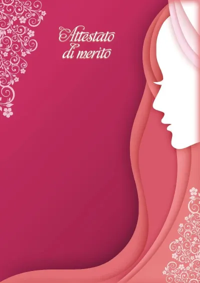 Modello di attestato artistico «L'arte della bellezza»