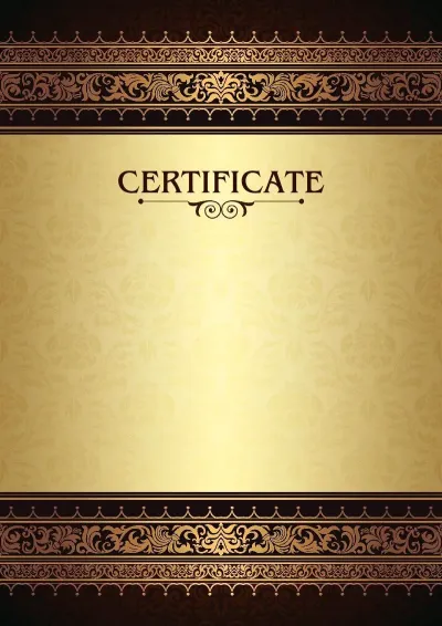 'Royal Patterns' Ceremonial Certificate Template