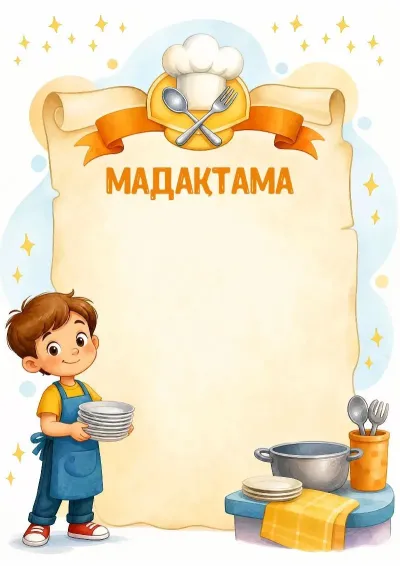 «Үздік кезекші» мадақтама шаблоны