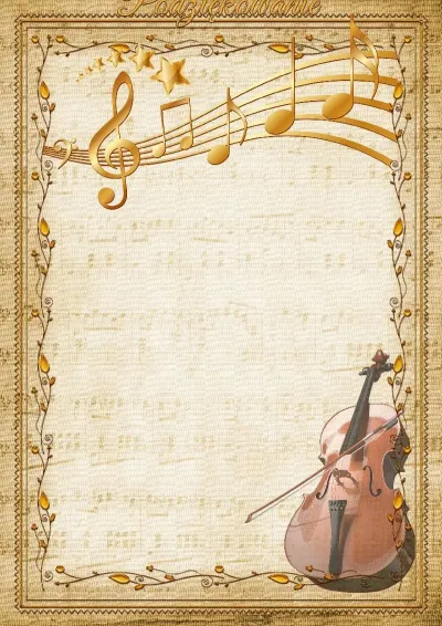 Szablon muzycznego podziękowania «Kontrabas»