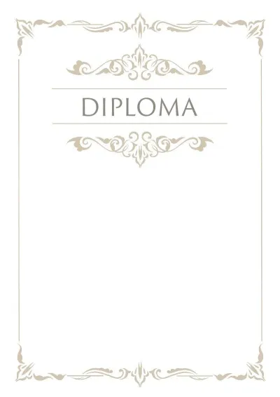 Formal Diploma Template 'Grace'
