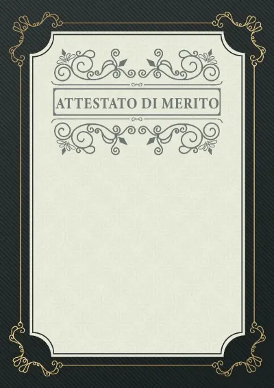 Modello di attestato solenne «Fuga»