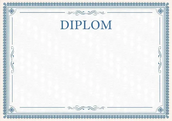 Vorlage für ein feierliches Diplom „Elegante Spitze“