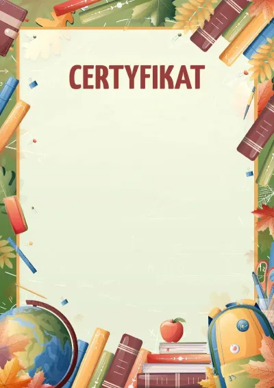 Szablon certyfikatu «Zew wiedzy»