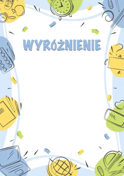 Szablon wyróżnienia „Szkolne odkrycia”