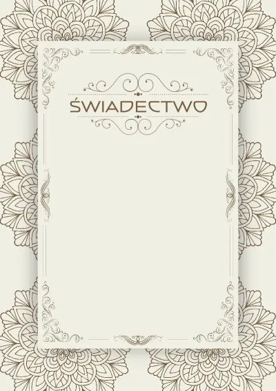 Artystyczny szablon świadectwa «Lato w stylu vintage»