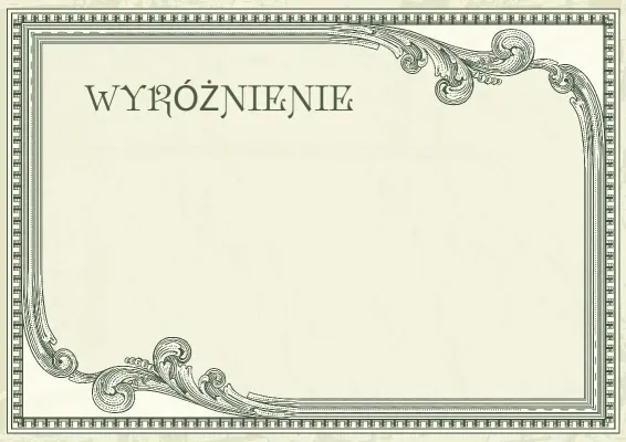 Szablon wyróżnienia „Prestiż w stylu vintage”