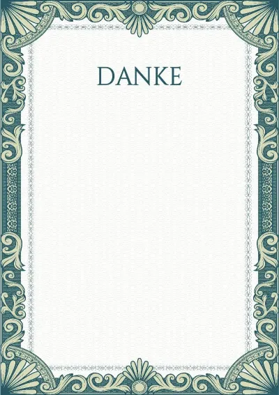 Künstlerische Vorlage für ein Dankschreiben „Grüne Ärmel“