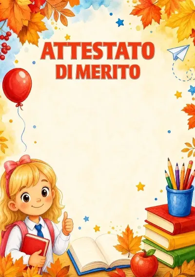 Modello di attestato «Verso la conoscenza!»