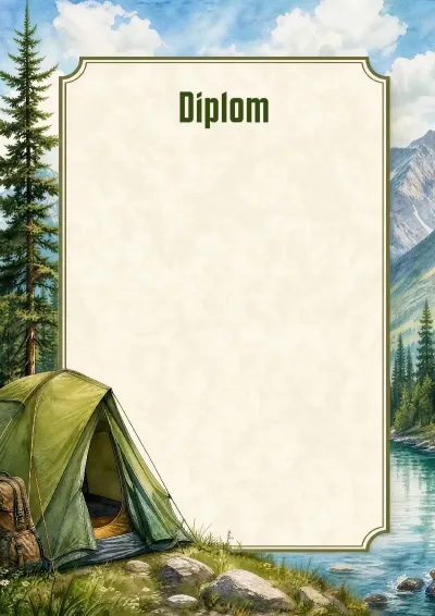 Diplom-Vorlage „Gipfel der Meisterschaft“